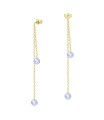 Dangling Chain Silver Earring STC-2217